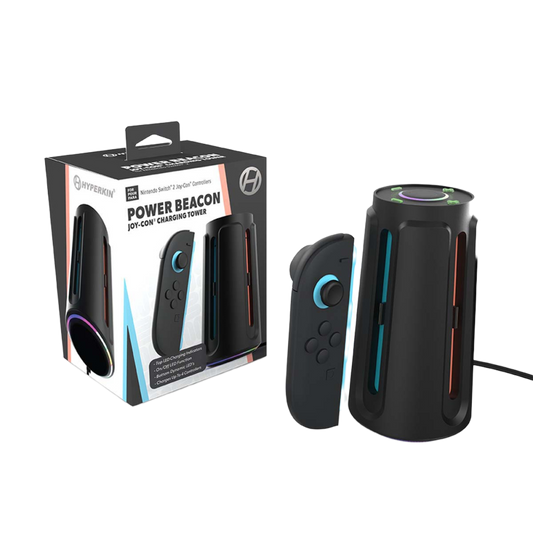 Hyperkin Power Beacon Joy-Con 充電タワー Nintendo Switch 2対応｜最大4台同時充電・LEDインジケーター付き・縦型スタンドタイプ Joy-Con専用充電ステーション