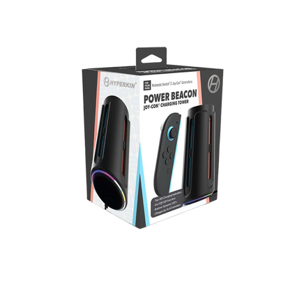 Hyperkin Power Beacon Joy-Con 充電タワー Nintendo Switch 2対応｜最大4台同時充電・LEDインジケーター付き・縦型スタンドタイプ Joy-Con専用充電ステーション