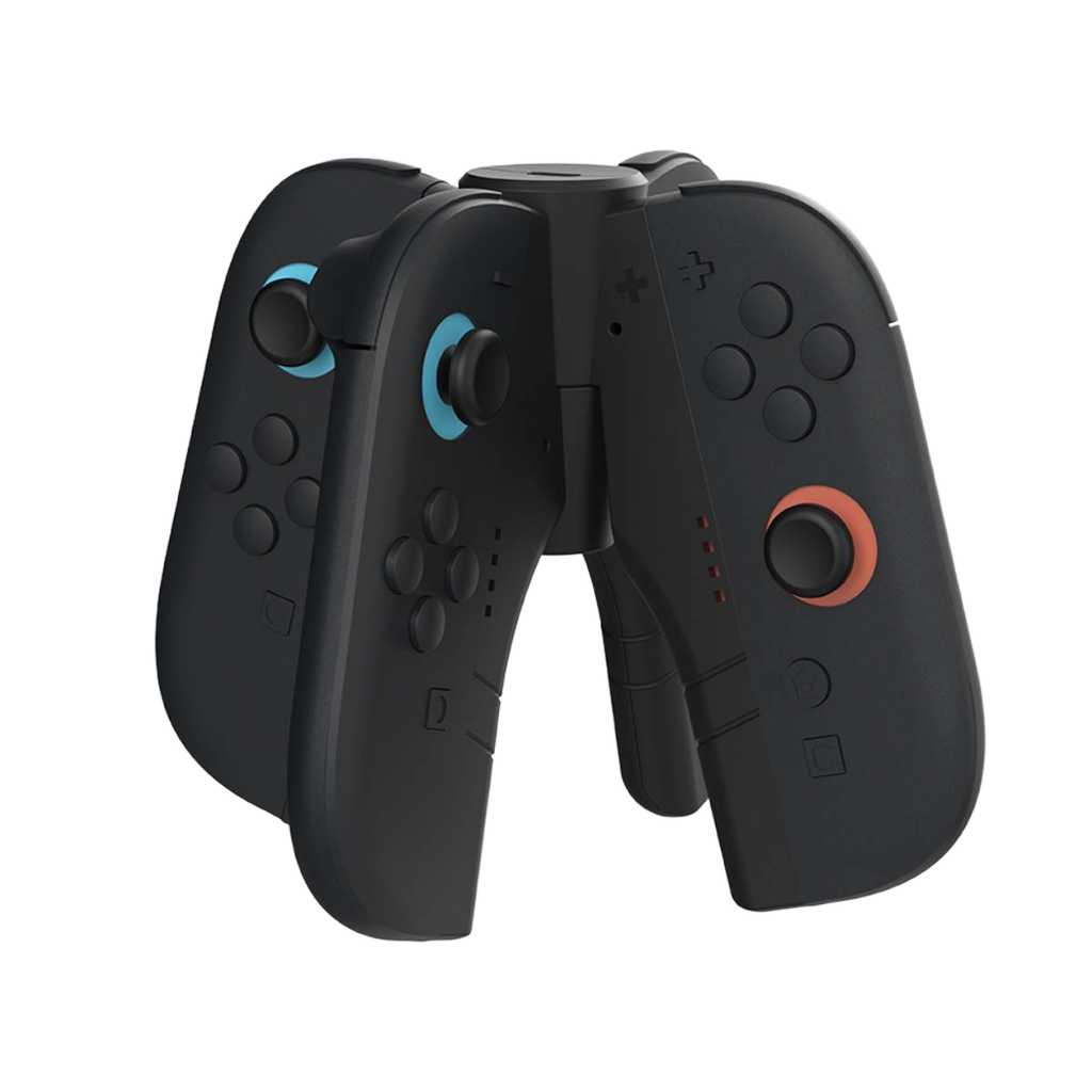 Hyperkin UltraBeam II プロジェクション機能付き Joy-Con充電グリップ Nintendo Switch 2対応｜LEDプロジェクター搭載・人間工学設計・USB-C充電対応・Joy-Con専用充電ハンドル