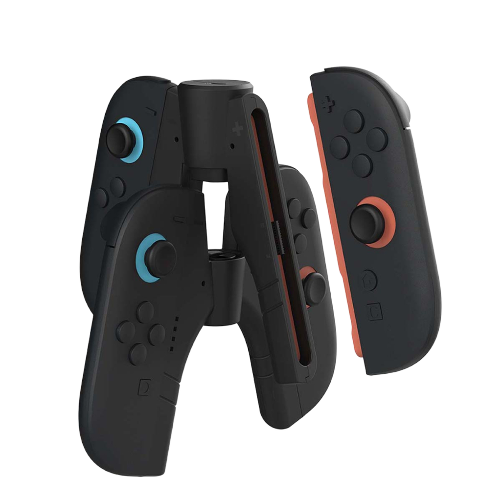 Hyperkin UltraBeam II プロジェクション機能付き Joy-Con充電グリップ Nintendo Switch 2対応｜LEDプロジェクター搭載・人間工学設計・USB-C充電対応・Joy-Con専用充電ハンドル