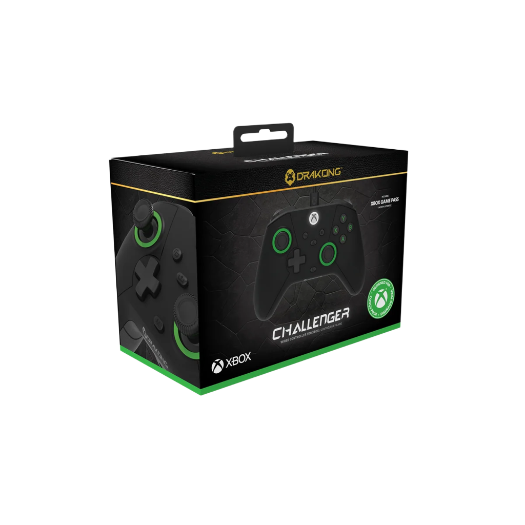 Hyperkin Drakong The Challenger 有線コントローラー ブラック Xbox Series X|S / Xbox One / Windows 10・11対応 ホールエフェクトスティック 250Hzポーリング USB-C接続 背面ボタン AUX入力 ゲームパッド