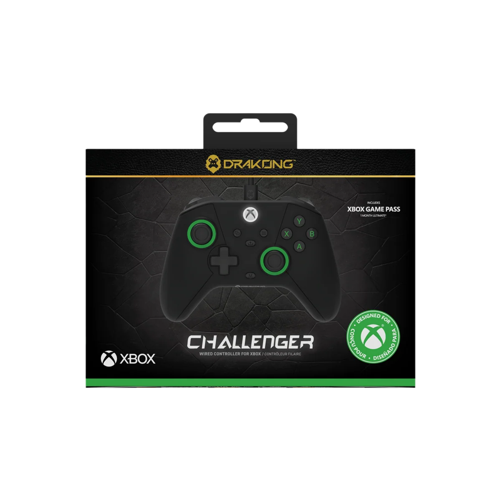Hyperkin Drakong The Challenger 有線コントローラー ブラック Xbox Series X|S / Xbox One / Windows 10・11対応 ホールエフェクトスティック 250Hzポーリング USB-C接続 背面ボタン AUX入力 ゲームパッド