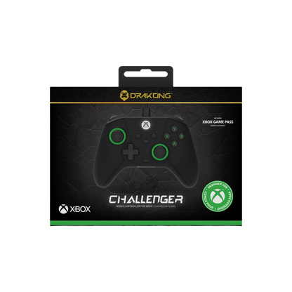 Hyperkin Drakong The Challenger 有線コントローラー ブラック Xbox Series X|S / Xbox One / Windows 10・11対応 ホールエフェクトスティック 250Hzポーリング USB-C接続 背面ボタン AUX入力 ゲームパッド
