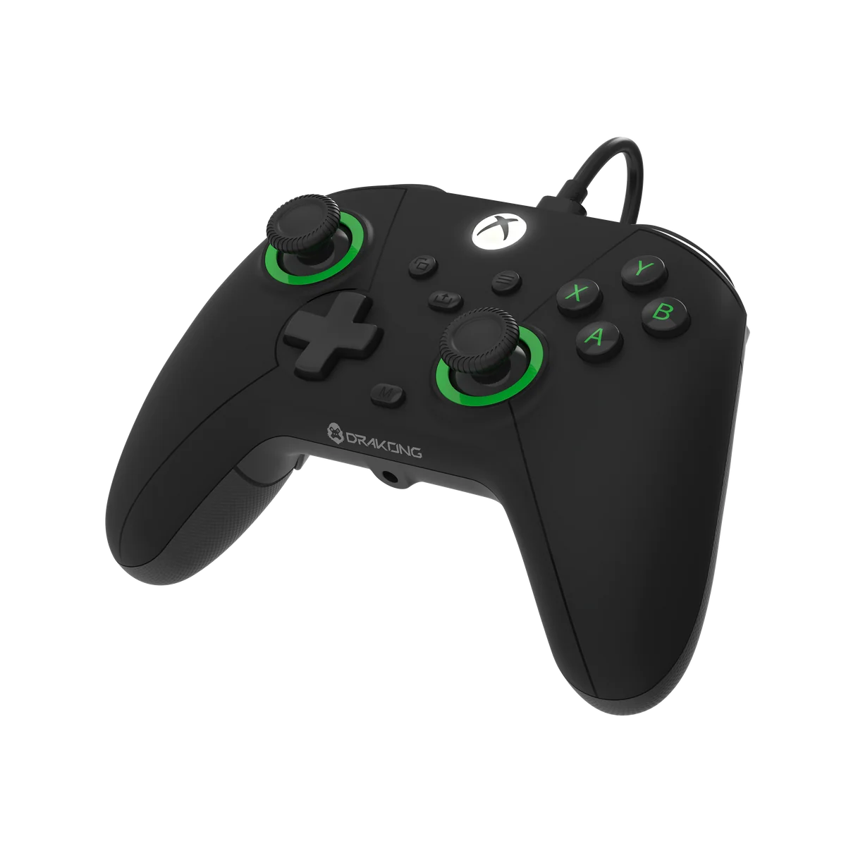 Hyperkin Drakong The Challenger 有線コントローラー ブラック Xbox Series X|S / Xbox One / Windows 10・11対応 ホールエフェクトスティック 250Hzポーリング USB-C接続 背面ボタン AUX入力 ゲームパッド