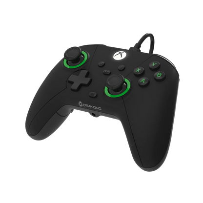 Hyperkin Drakong The Challenger 有線コントローラー ブラック Xbox Series X|S / Xbox One / Windows 10・11対応 ホールエフェクトスティック 250Hzポーリング USB-C接続 背面ボタン AUX入力 ゲームパッド