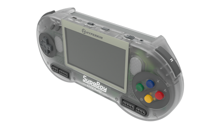 Hyperkin SupaBoy スパボーイ スーファミ携帯ゲーム機 スーパーファミコン互換機 SFC/SNESカートリッジ対応 NTSC/PAL対応 4.3インチ液晶 アスペクト比切替 AV出力 テレビ接続 新色クリムゾン/プライム 全2色 ハイパーキン
