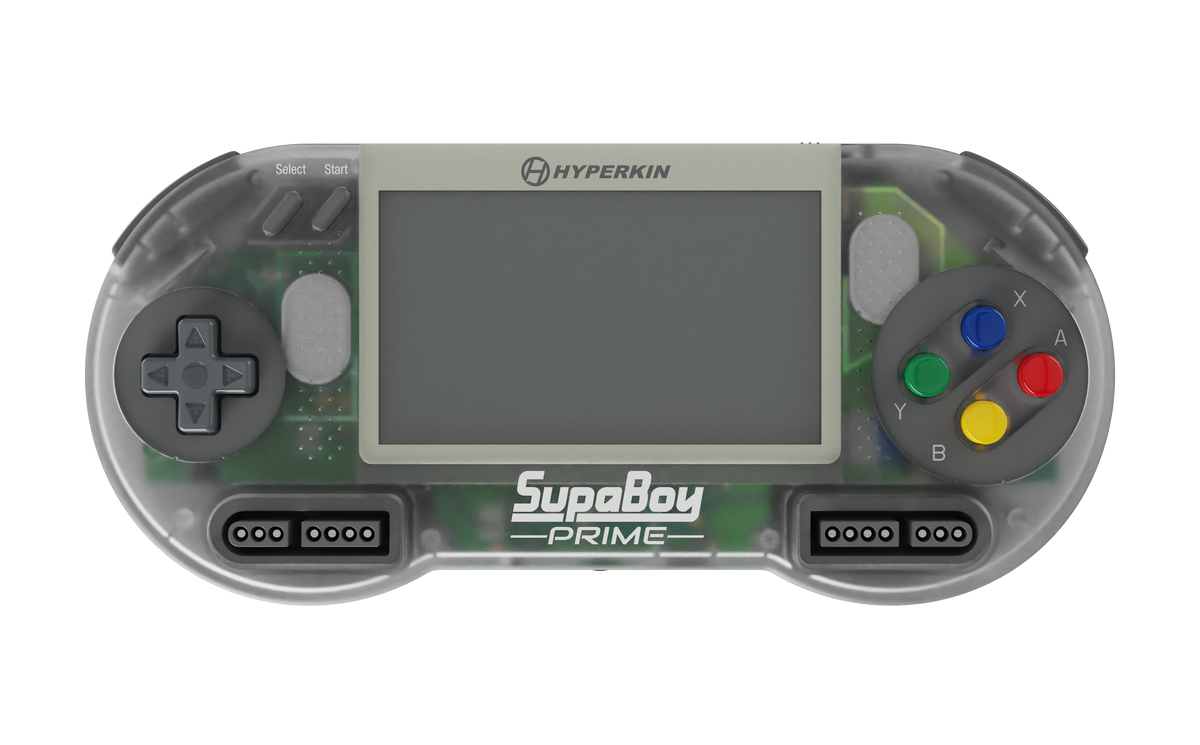 Hyperkin SupaBoy スパボーイ スーファミ携帯ゲーム機 スーパーファミコン互換機 SFC/SNESカートリッジ対応 NTSC/PAL対応 4.3インチ液晶 アスペクト比切替 AV出力 テレビ接続 新色クリムゾン/プライム 全2色 ハイパーキン