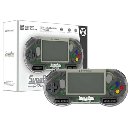 Hyperkin SupaBoy スパボーイ スーファミ携帯ゲーム機 スーパーファミコン互換機 SFC/SNESカートリッジ対応 NTSC/PAL対応 4.3インチ液晶 アスペクト比切替 AV出力 テレビ接続 新色クリムゾン/プライム 全2色 ハイパーキン