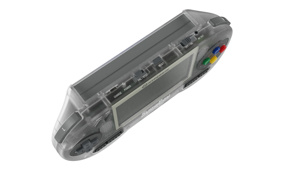 Hyperkin SupaBoy スパボーイ スーファミ携帯ゲーム機 スーパーファミコン互換機 SFC/SNESカートリッジ対応 NTSC/PAL対応 4.3インチ液晶 アスペクト比切替 AV出力 テレビ接続 新色クリムゾン/プライム 全2色 ハイパーキン