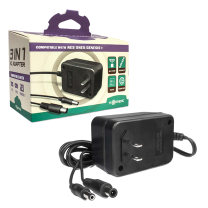 Hyperkin Tomee 3-in-1 ユニバーサルACアダプター – Genesis™ / SNES™ / NES™対応