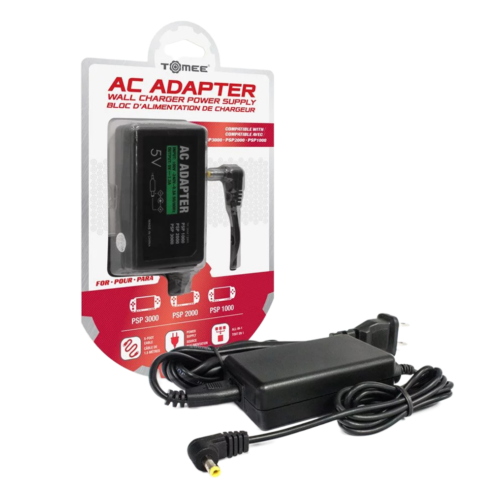 Tomee PSP®対応 ACアダプター – PSP 1000 / 2000 / 3000 高品質充電アダプター