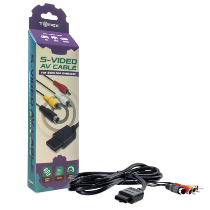 Tomee S-Video AV Cable – GameCube® / N64® / Super NES®対応 高品質映像ケーブル