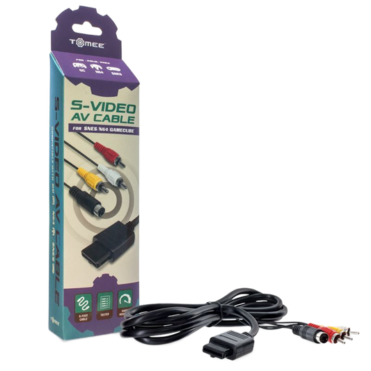 Tomee S-Video AV Cable – GameCube® / N64® / Super NES®対応 高品質映像ケーブル