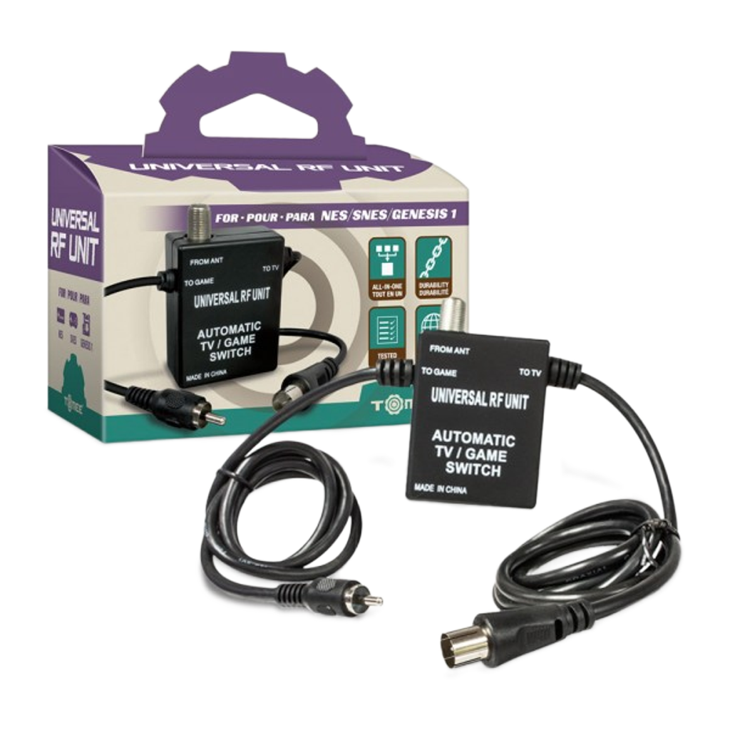 Tomee 3-in-1 Universal RF Unit – SNES® / NES® / Genesis®対応 高品質RFアダプター