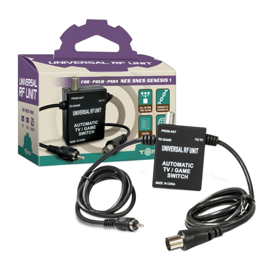 Tomee 3-in-1 Universal RF Unit – SNES® / NES® / Genesis®対応 高品質RFアダプター
