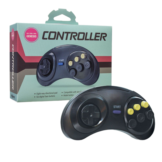 Cirka USB Controller 有線レトロゲームコントローラー PC Mac対応 前面6ボタン仕様 軽量 エミュレータ 格闘ゲーム最適化設計