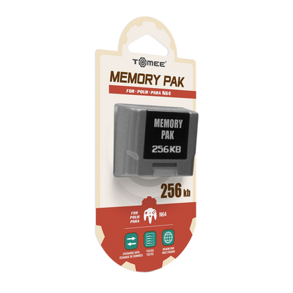 Tomee N64対応 256KB メモリーカード｜便利なバックアップ用メモリパック｜Nintendo 64®ゲームのセーブデータ保存に対応