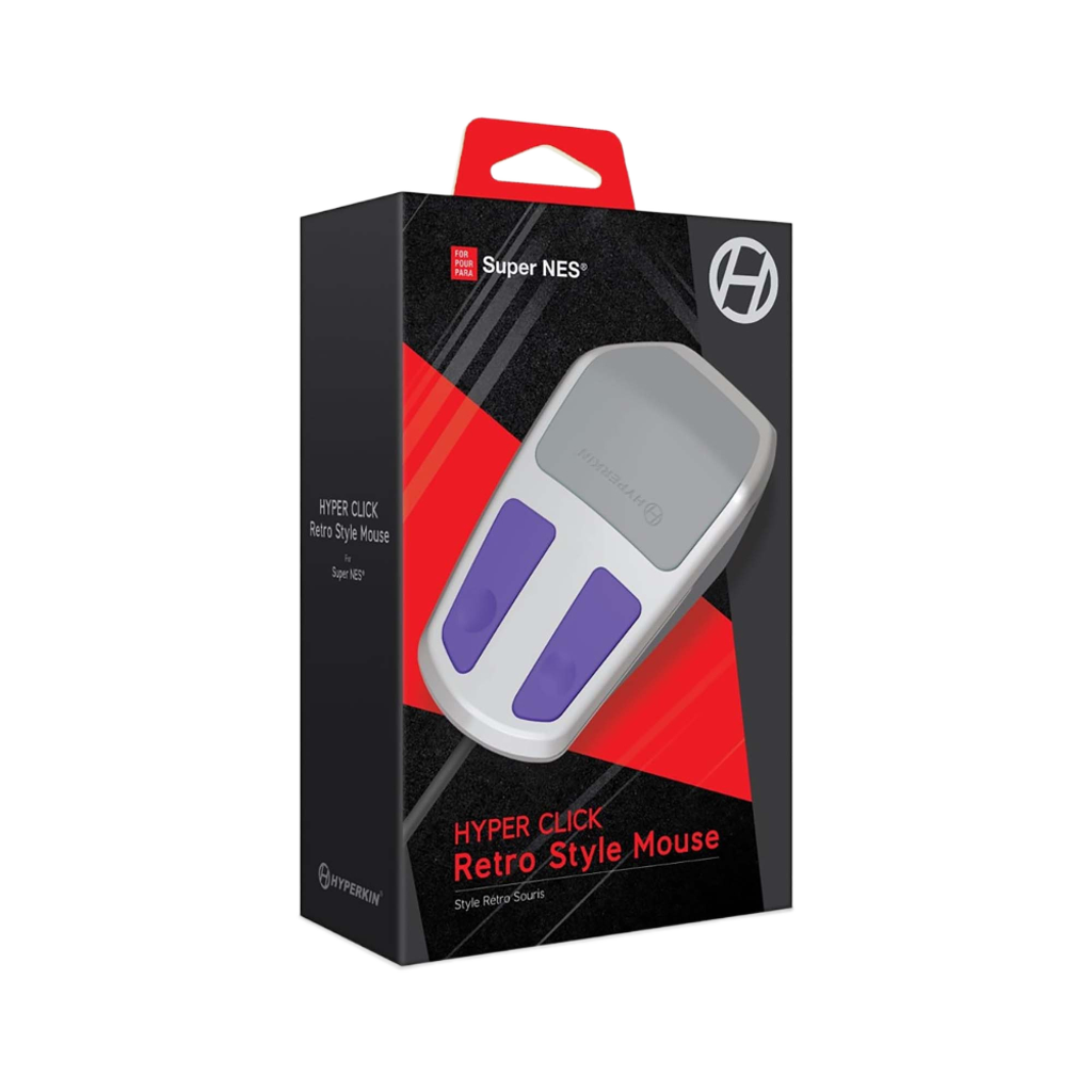 Hyperkin Hyper Click Retro Style Mouse レトロスタイル光学式マウス スーパーファミコン SNES対応 マウス対応ゲーム専用周辺機器