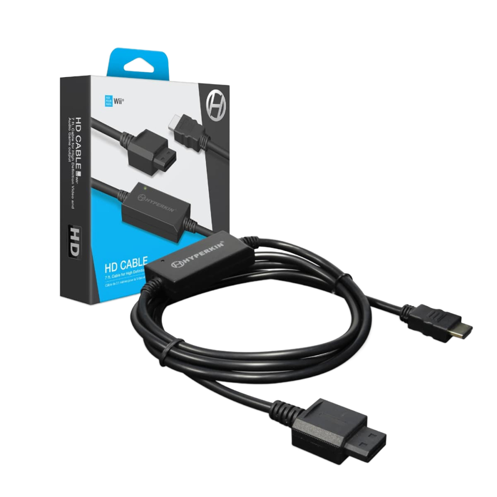 Hyperkin HD Cable for Wii 任天堂Wii専用 HDMIコンバーターケーブル 480pプログレッシブ高画質対応 7フィート長 ハイパーキン