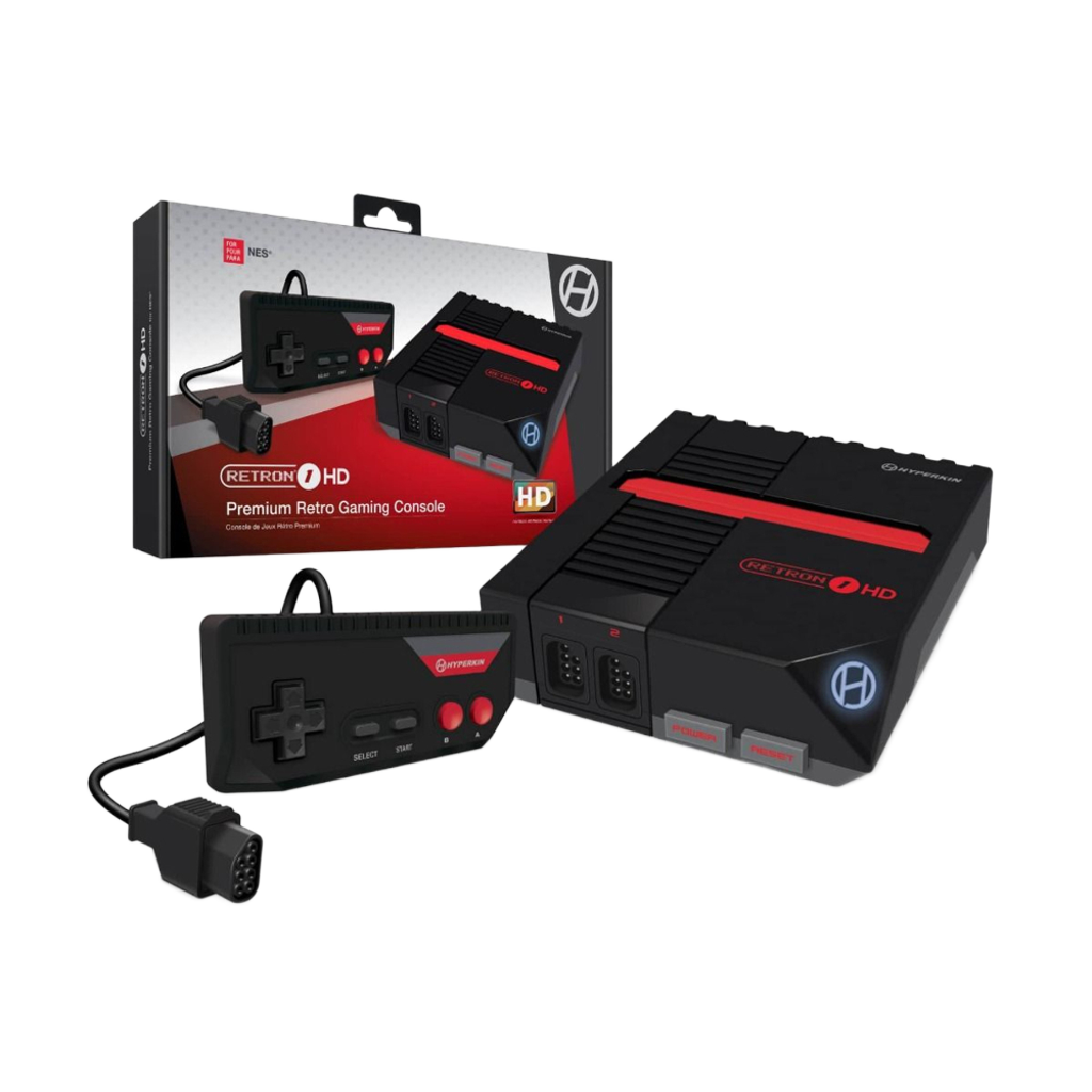 Hyperkin RetroN 1 HD レトロゲーム互換機 HDMI対応 720p HD出力 海外版ファミコン NES対応 実機コントローラー接続可能 ブラック