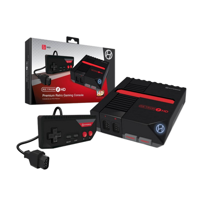 Hyperkin RetroN 1 HD レトロゲーム互換機 HDMI対応 720p HD出力 海外版ファミコン NES対応 実機コントローラー接続可能 ブラック