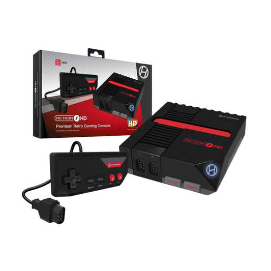 Hyperkin RetroN 1 HD レトロゲーム互換機 HDMI対応 720p HD出力 海外版ファミコン NES対応 実機コントローラー接続可能 ブラック