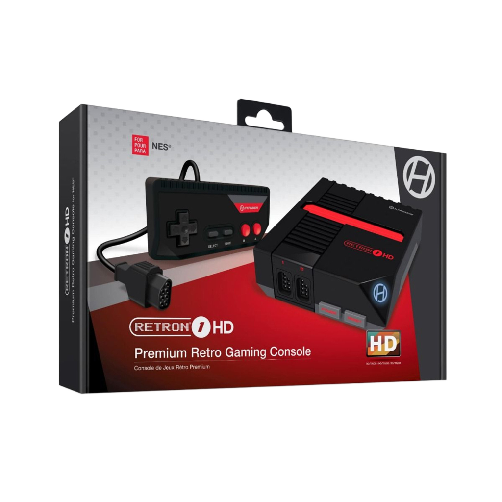 Hyperkin RetroN 1 HD レトロゲーム互換機 HDMI対応 720p HD出力 海外版ファミコン NES対応 実機コントローラー接続可能 ブラック