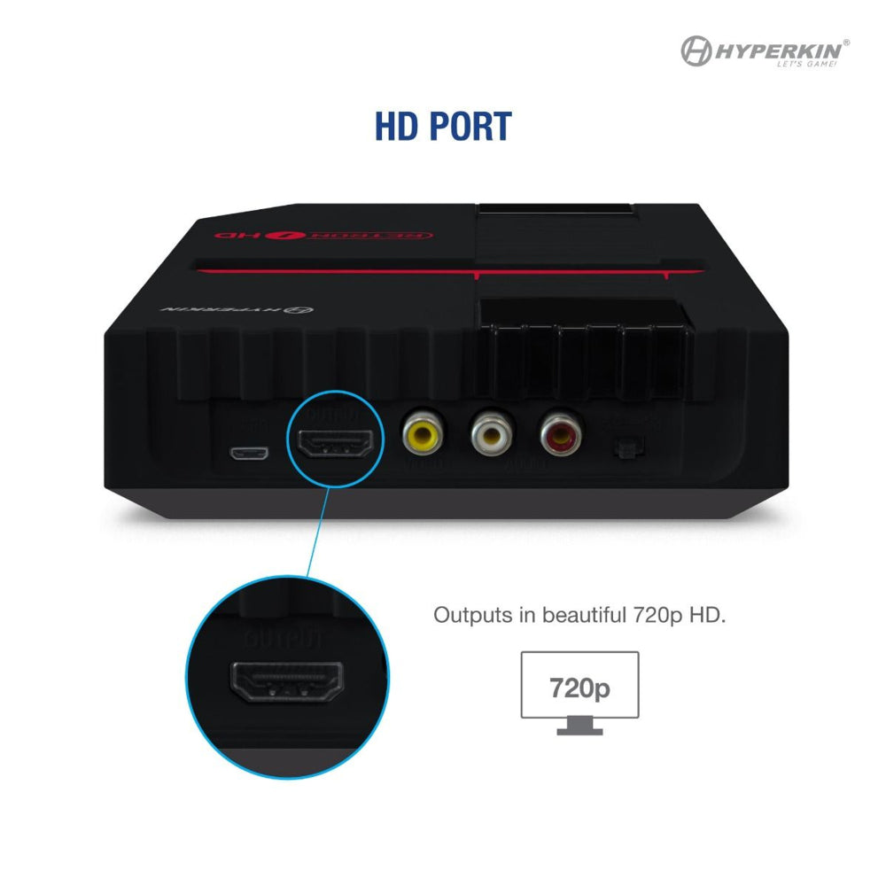 Hyperkin RetroN 1 HD レトロゲーム互換機 HDMI対応 720p HD出力 海外版ファミコン NES対応 実機コントローラー接続可能 ブラック