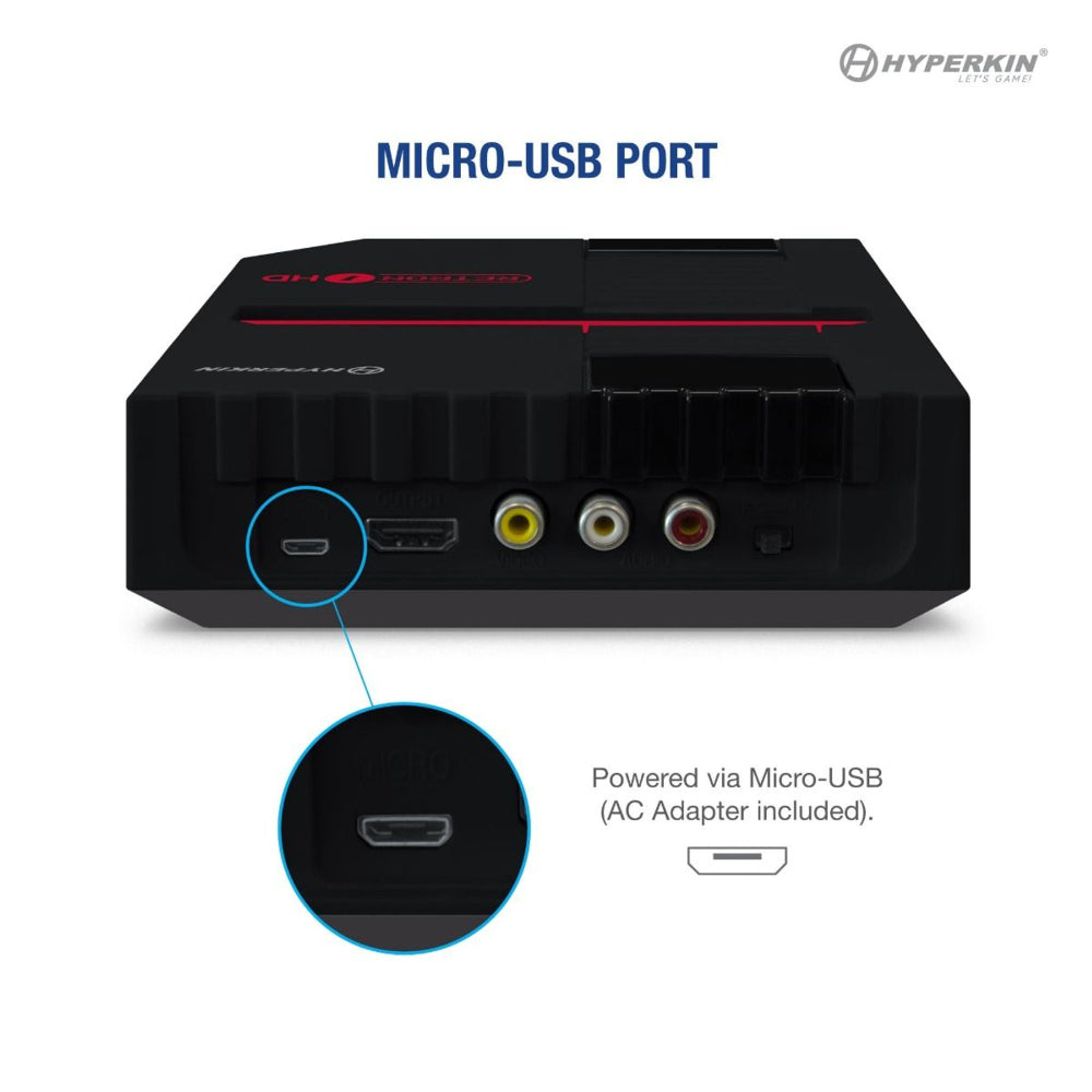Hyperkin RetroN 1 HD レトロゲーム互換機 HDMI対応 720p HD出力 海外版ファミコン NES対応 実機コントローラー接続可能 ブラック