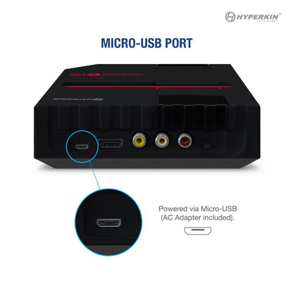 Hyperkin RetroN 1 HD レトロゲーム互換機 HDMI対応 720p HD出力 海外版ファミコン NES対応 実機コントローラー接続可能 ブラック