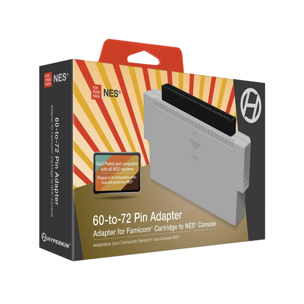 Hyperkin 60 to 72-pin Adapter ファミコン NES カートリッジ 変換アダプター 日本版FCカセットを海外版NES実機でプレイ可能