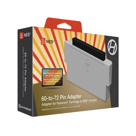 Hyperkin 60 to 72-pin Adapter ファミコン NES カートリッジ 変換アダプター 日本版FCカセットを海外版NES実機でプレイ可能