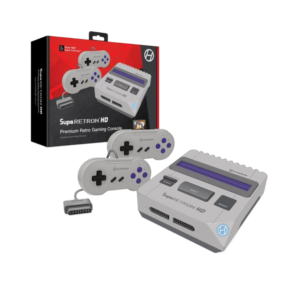Hyperkin SupaRetroN HD レトロゲーム互換機 HDMI対応 720p HD出力 スーパーファミコン SNES対応 実機コントローラー接続可能 グレー