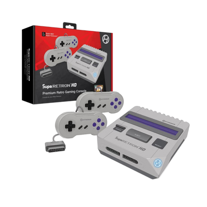 Hyperkin SupaRetroN HD レトロゲーム互換機 HDMI対応 720p HD出力 スーパーファミコン SNES対応 実機コントローラー接続可能 グレー