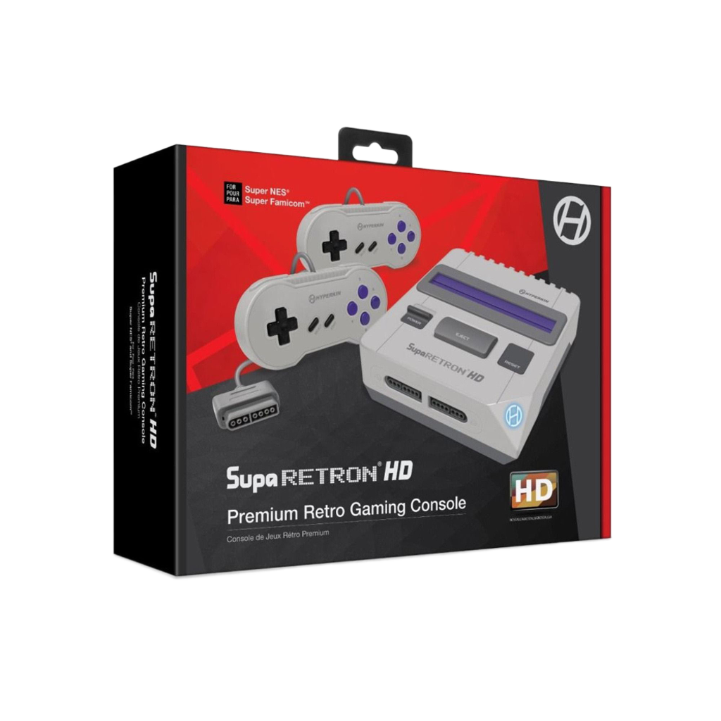 Hyperkin SupaRetroN HD レトロゲーム互換機 HDMI対応 720p HD出力 スーパーファミコン SNES対応 実機コントローラー接続可能 グレー