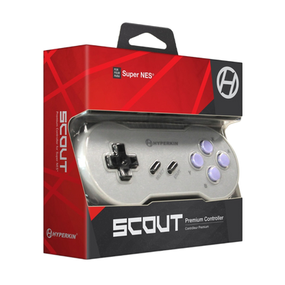 Hyperkin Scout Premium Wired Controller スーパーファミコン SNES 専用 有線コントローラー 10ftロングケーブル 全3色