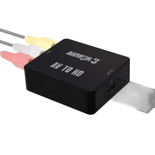 Armor3 NuScope コンバーターボックス AV to HDMI｜RCA信号をHDMIに変換｜レトロゲーム機・VHS・DVDプレーヤーをHDテレビで表示