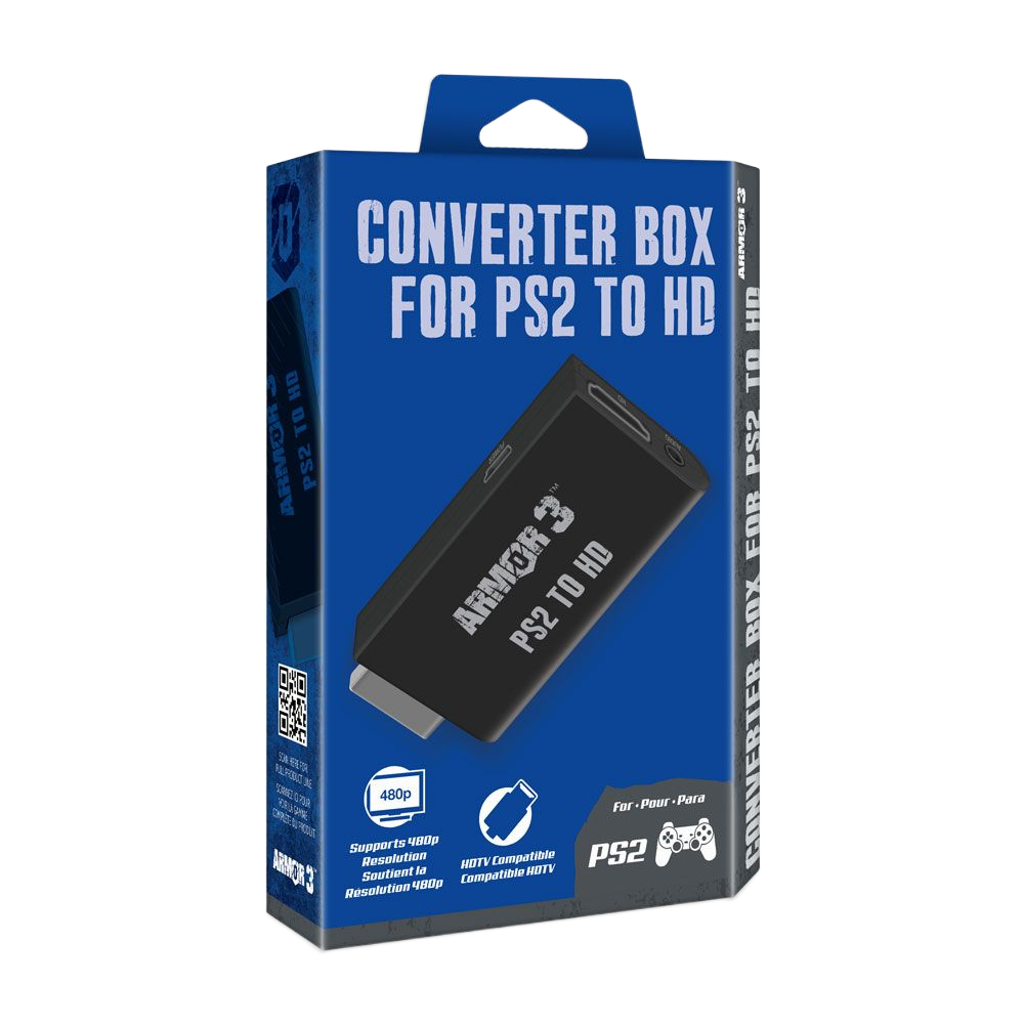 Armor3 コンバーターボックス for PlayStation 2® to HDMI｜PS2®のAV信号をHDMI出力へ変換｜高画質でレトロゲームを再現
