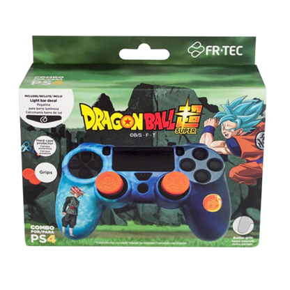 FR-TEC ドラゴンボールZ コンボパック DUALSHOCK4専用 カバー & グリップ & LEDライトステッカー3種セット