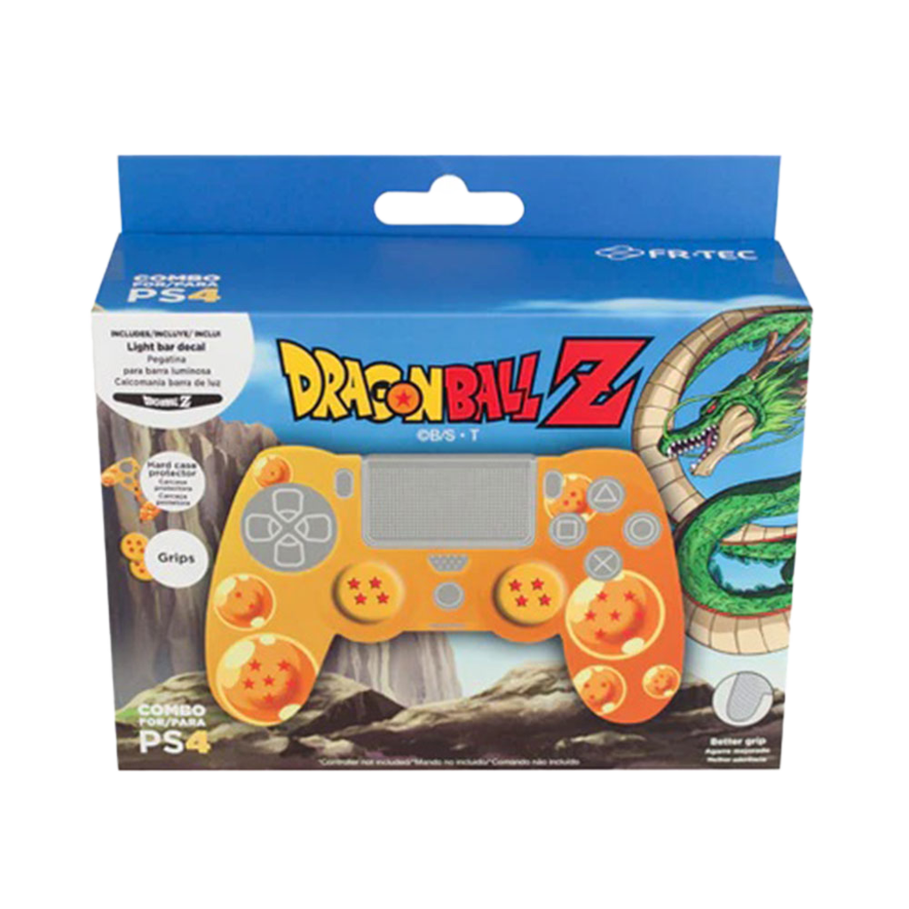 FR-TEC ドラゴンボールZ コンボパック DUALSHOCK4専用 カバー & グリップ & LEDライトステッカー3種セット