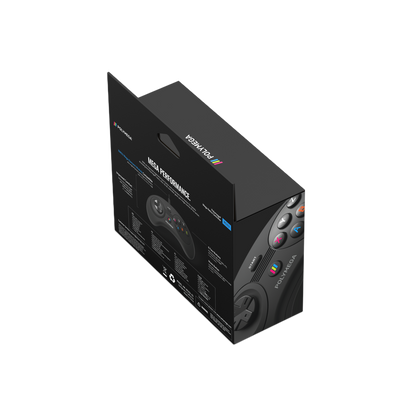Polymega RC03 メガドライブ/Genesis互換 オリジナルポート対応 有線ゲームコントローラー 2.4mケーブル HOMEボタン搭載 [EM03モジュール同梱版と同仕様] PM-RC03-01