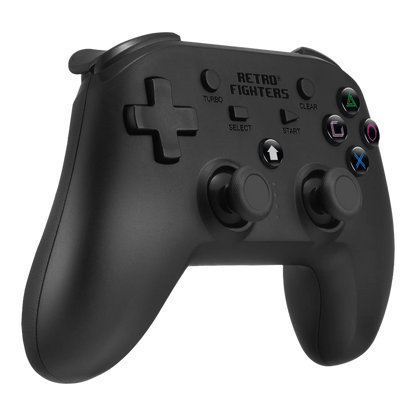 RETRO FIGHTERS Defender Bluetooth ワイヤレスコントローラー - PS3/PS4/PC対応、6軸モーションセンサー、圧力認識型ボタン、バイブレーション・ターボ機能搭載、USB Type-C充電ケーブル付属