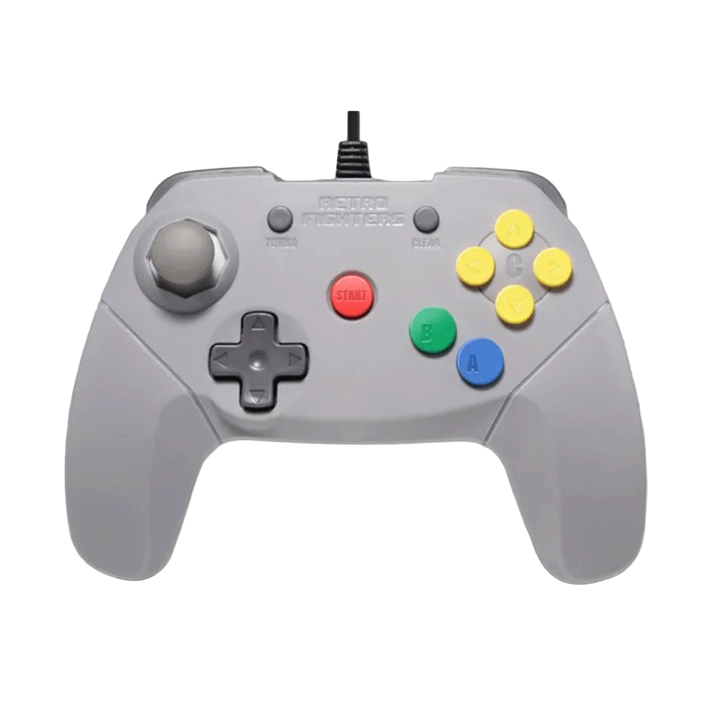 Retro Fighters Brawler64 Wireless Edition｜Nintendo 64対応 次世代ワイヤレスコントローラー 2.4GHzワイヤレス 超高速ターボ機能 メモリーパック対応 USB-C充電 内蔵充電池10時間以上駆動 全4色