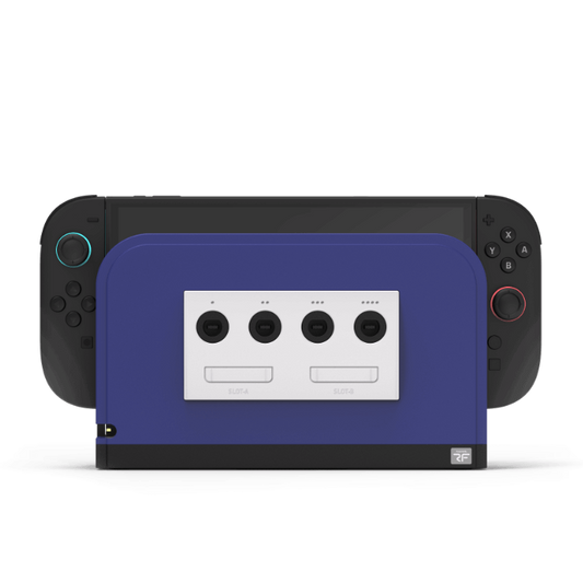 Retro Fighters Battle Dock for Switch2｜Nintendo Switch 2用 GameCube コントローラーアダプター 4ポート接続 超低遅延 交換式フェイスプレート4色付属
