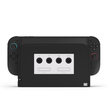 Retro Fighters Battle Dock for Switch2｜Nintendo Switch 2用 GameCube コントローラーアダプター 4ポート接続 超低遅延 交換式フェイスプレート4色付属