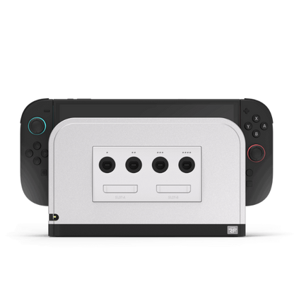 Retro Fighters Battle Dock for Switch2｜Nintendo Switch 2用 GameCube コントローラーアダプター 4ポート接続 超低遅延 交換式フェイスプレート4色付属