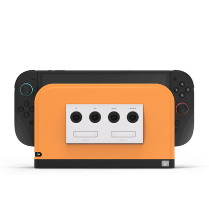 Retro Fighters Battle Dock for Switch2｜Nintendo Switch 2用 GameCube コントローラーアダプター 4ポート接続 超低遅延 交換式フェイスプレート4色付属