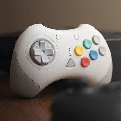 Retro Fighters® D6 Dreamcast｜Dreamcast®/Nintendo Switch™/Switch 2™/PC対応 ワイヤレス6ボタンファイティングコントローラー 2.4GHzワイヤレス Kailh® 超低遅延 全2色