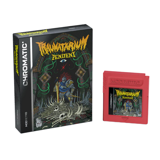 【30％OFF】ModRetro Traumatarium Penitent トラウマタリウム ペニテント GB GBC Chromatic 互換 カートリッジ レトロゲーム 3Dダンジョン RPG ダンジョンクローラー 英語版