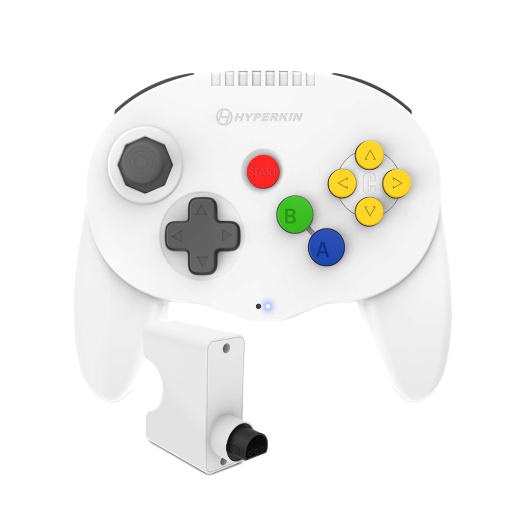Hyperkin Admiral Premium BT Controller N64専用Bluetoothワイヤレスコントローラー Switch PC対応 2ハンドルデザイン 全4色 ハイパーキン